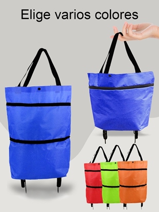 Imagen Bolso Con Ruedas Plegable Para Compras Carro -1021