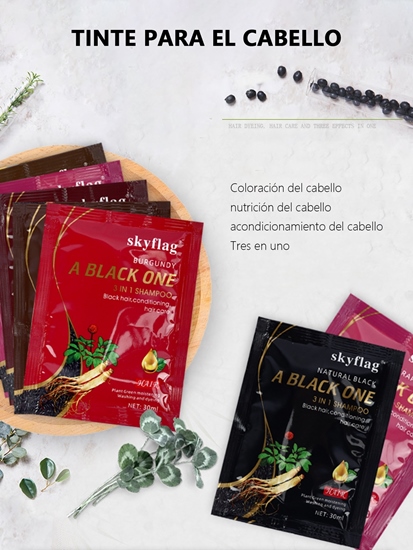 SHAMPOO 3 EN 1 COLOR NEGRO 1003