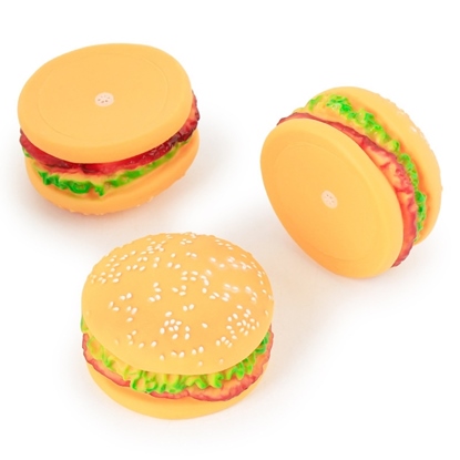 Imagen JUGUETE EN FORMA DE HAMBURGUESA PARA MASCOTAS 3062